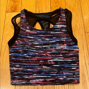 NWOT lululemon | double layered | crop top with built in sports bra | size 2.